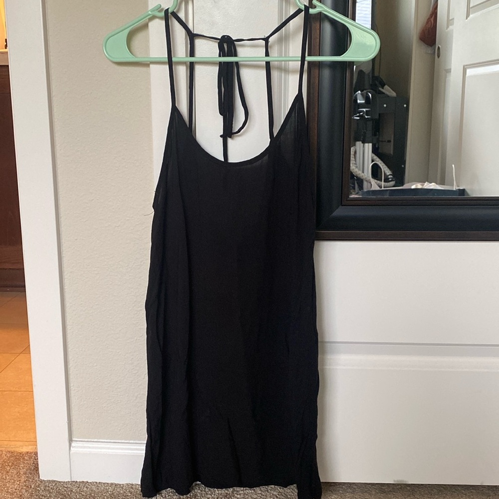 Brandy Melville Adjustable Black Sun Dress